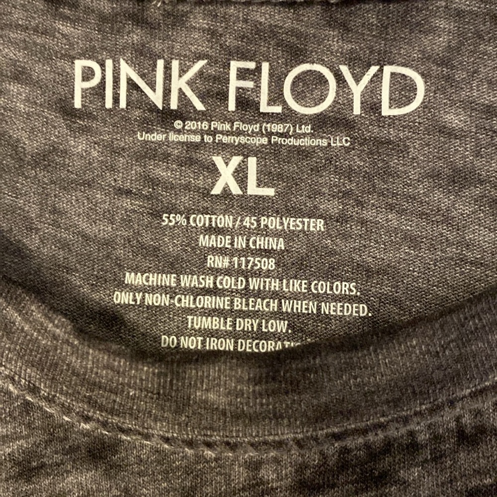 Pink Floyd Dark Side of the Moon Gray T-Shirt - Picture 2 of 6